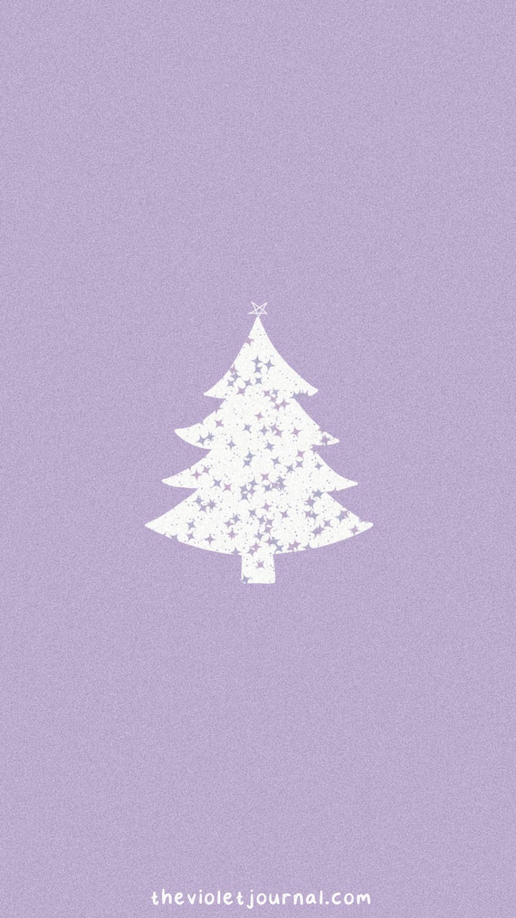 Hand Drawn Purple Christmas Tree iPhone Wallpaper  Christmas tree