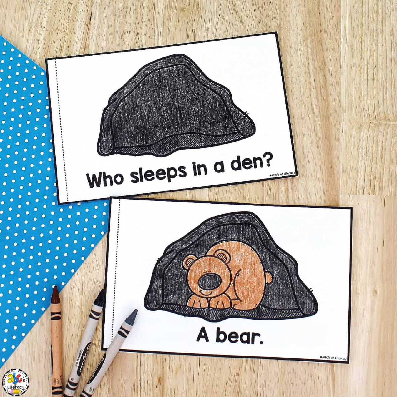 Hibernating Animals Printable Book