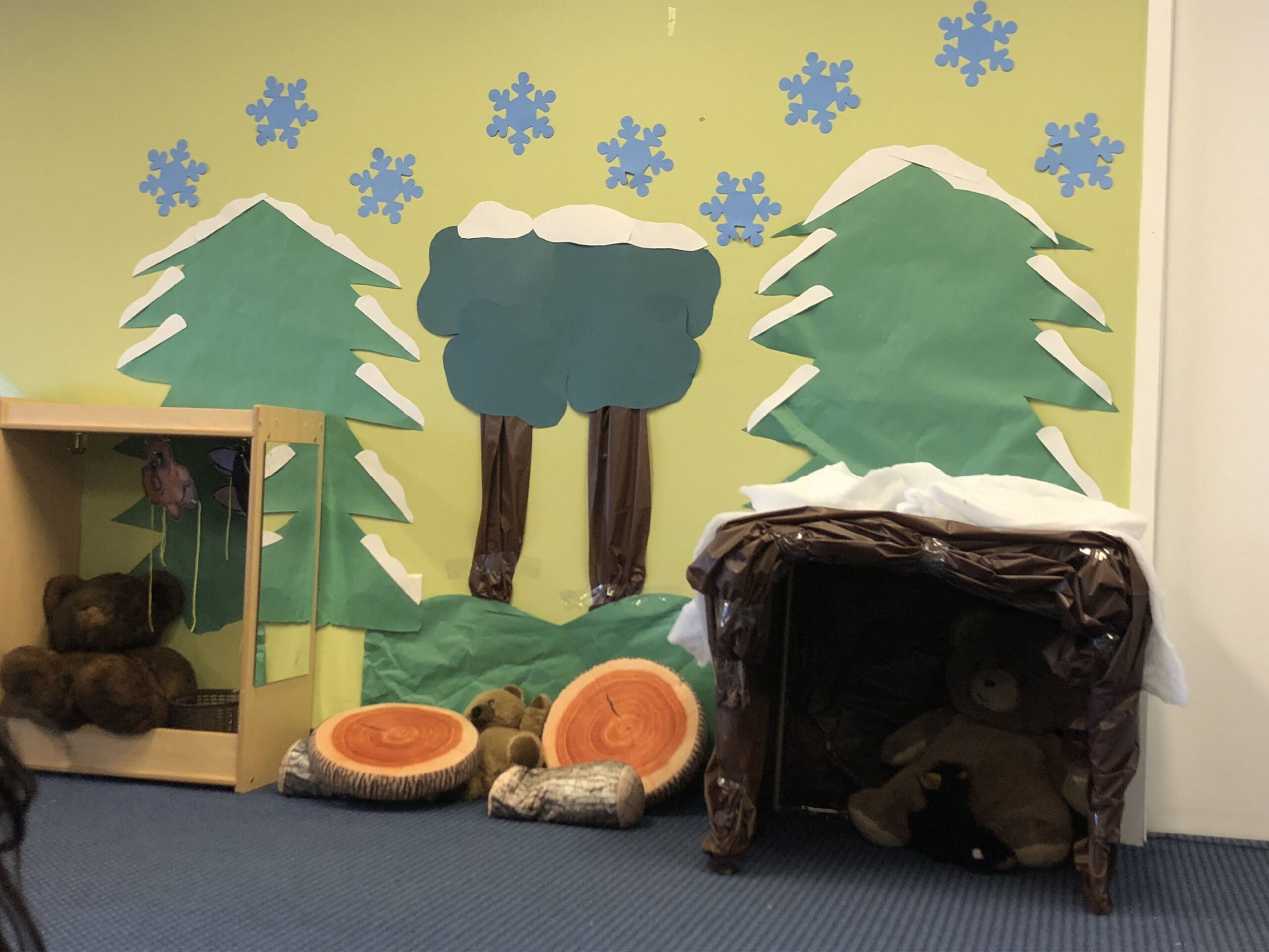 Hibernation theme dramatic play center  Dramatic play preschool