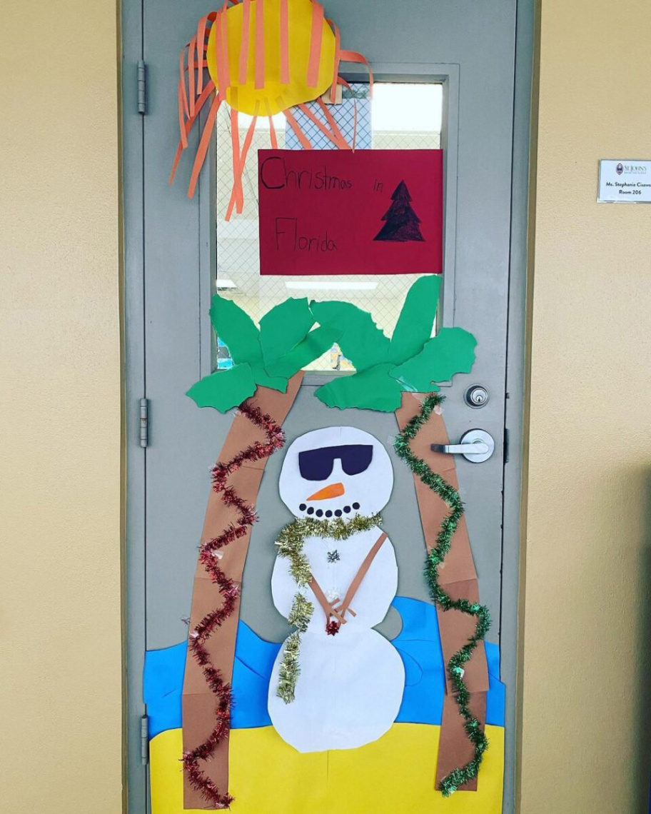 Holiday + Christmas Classroom Door Decorations That Jingle All