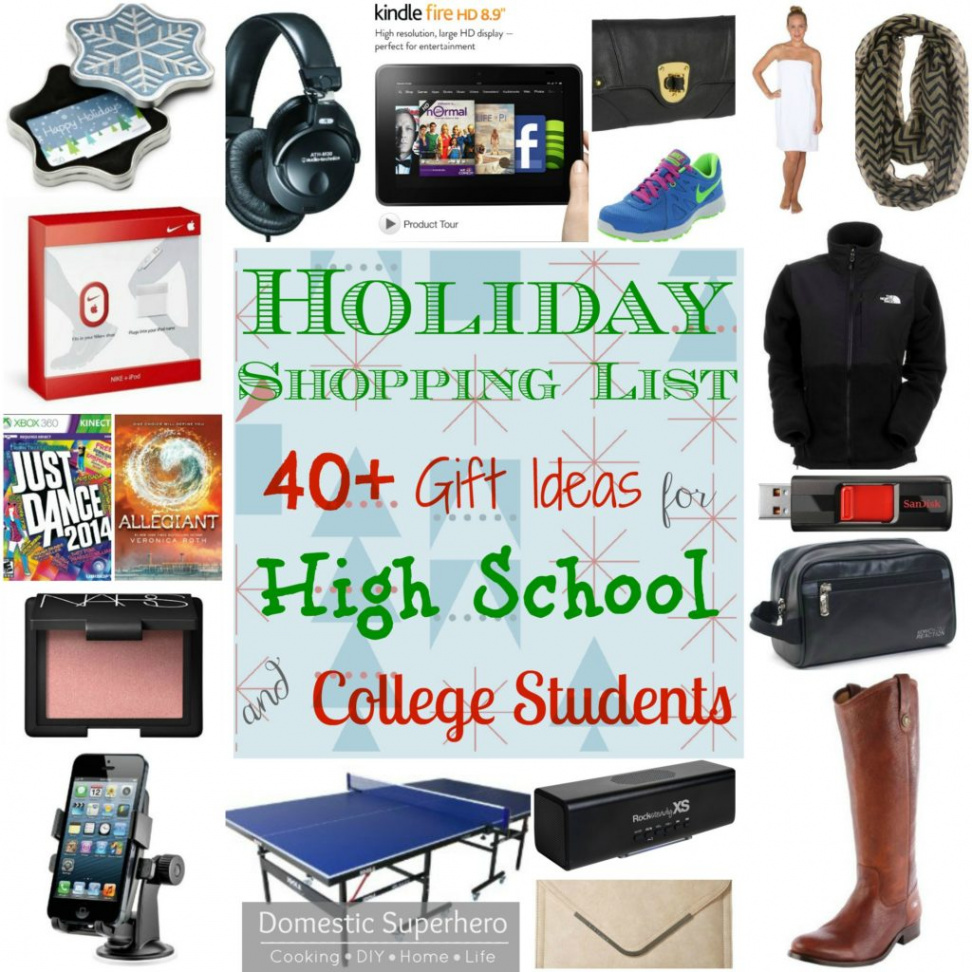 Holiday Shopping List: + Gift Ideas for High School and College