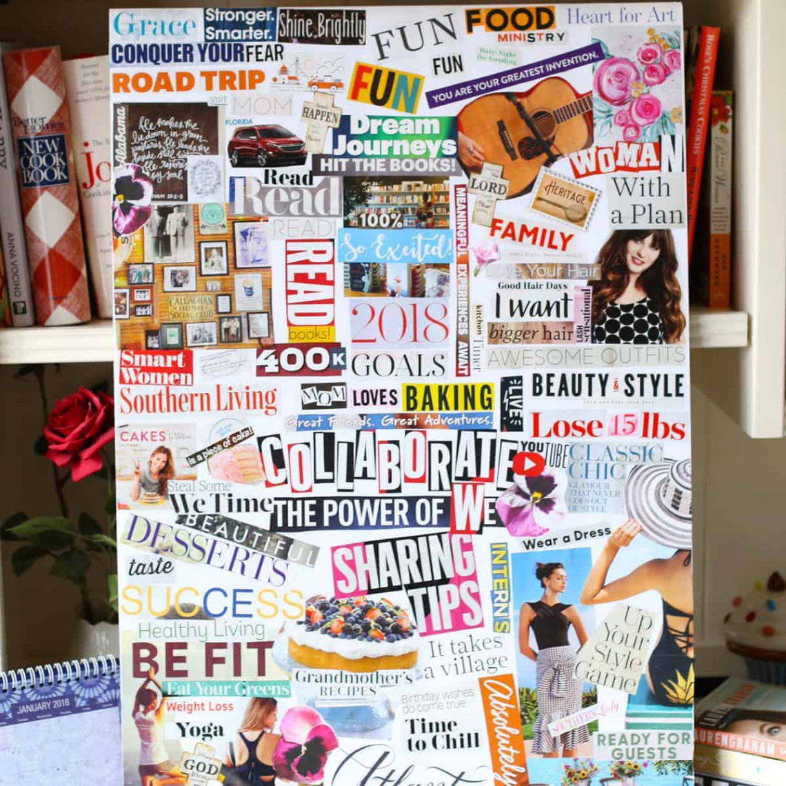 How to Create a Vision Board in  Easy Steps - Mom Loves Baking