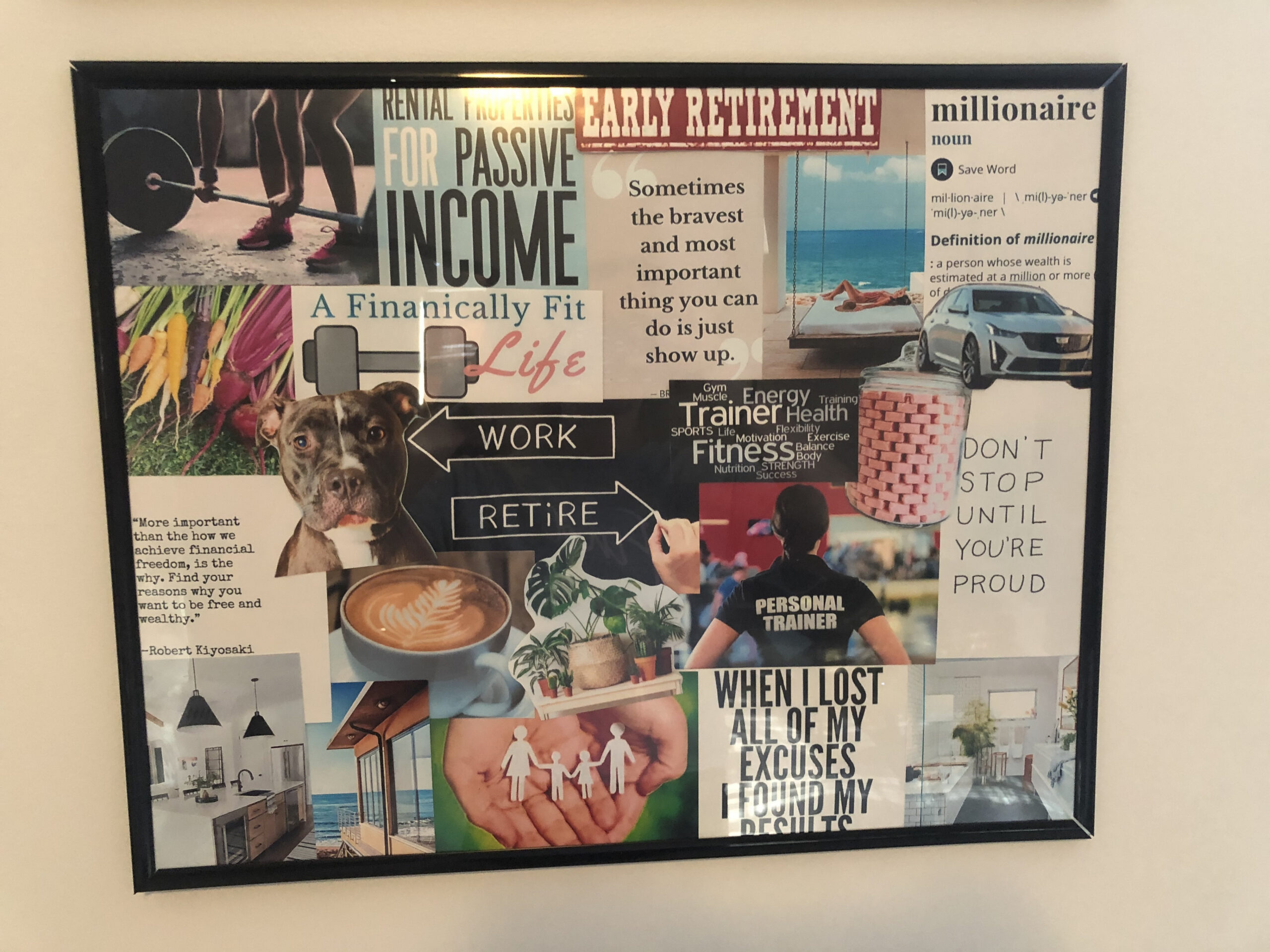 How to make a money vision board for financial motivation