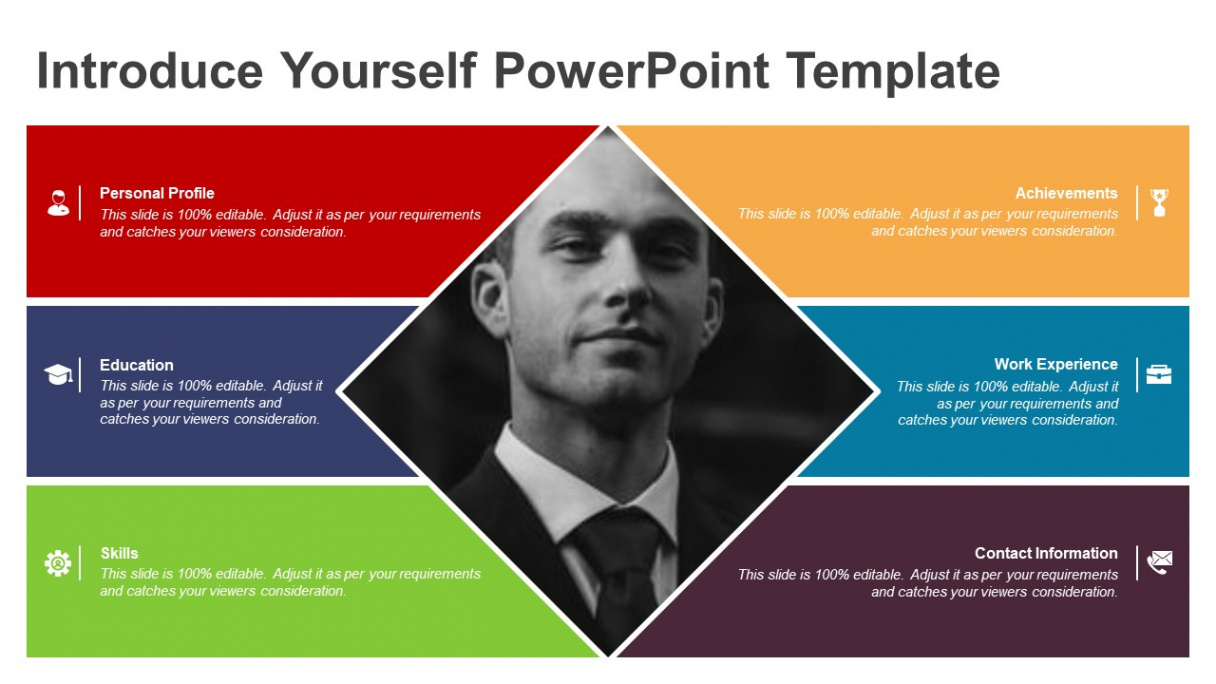 Introduce Yourself PowerPoint Template  Self Introduction Templates