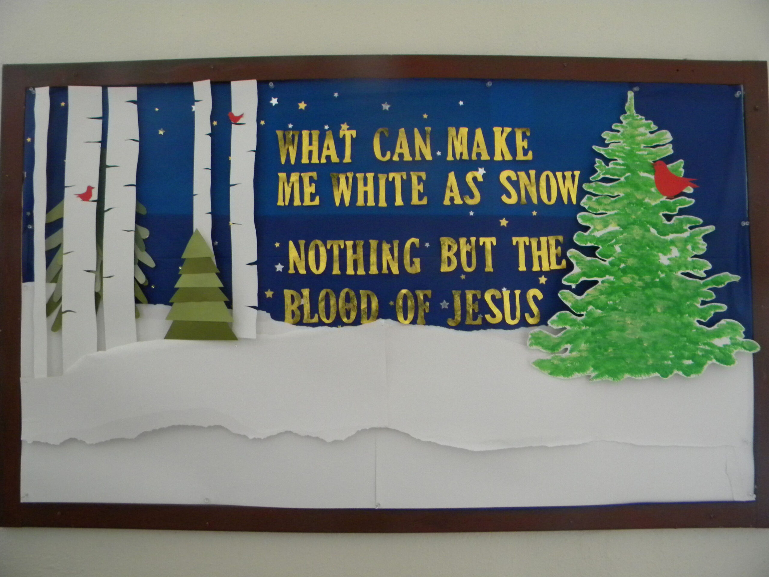 January Bulletin board for our church