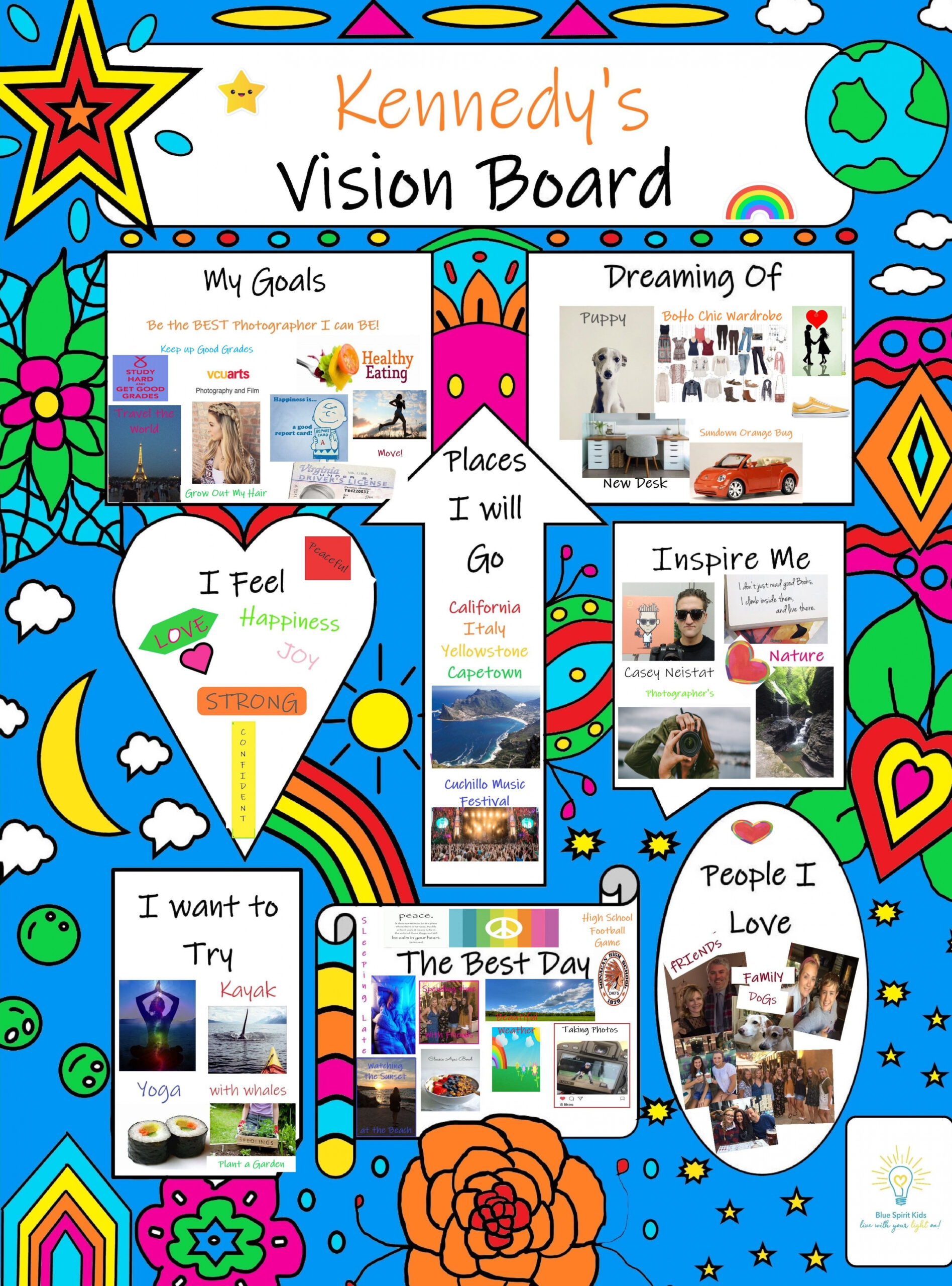 Kids Vision Board Poster Kit  Kids vision, Kids vision board