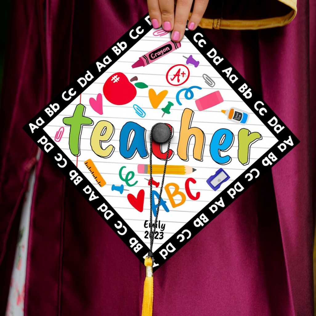 Kindergarten Teacher Cap Decoration for Graduation - Etsy Singapore