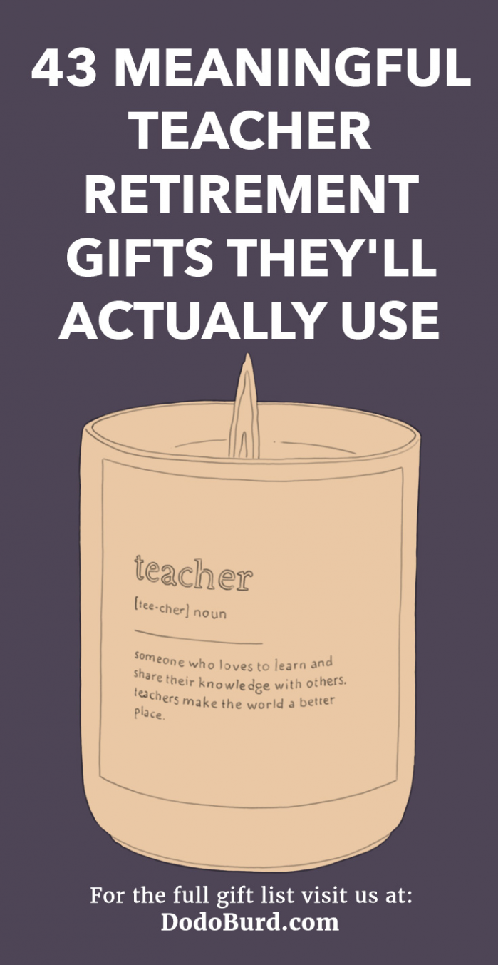 Meaningful Teacher Retirement Gifts They