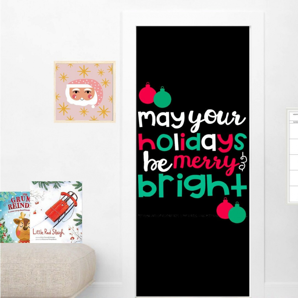 MERRY CHRISTMAS SIGN Holiday Decorations Classroom Door - Etsy