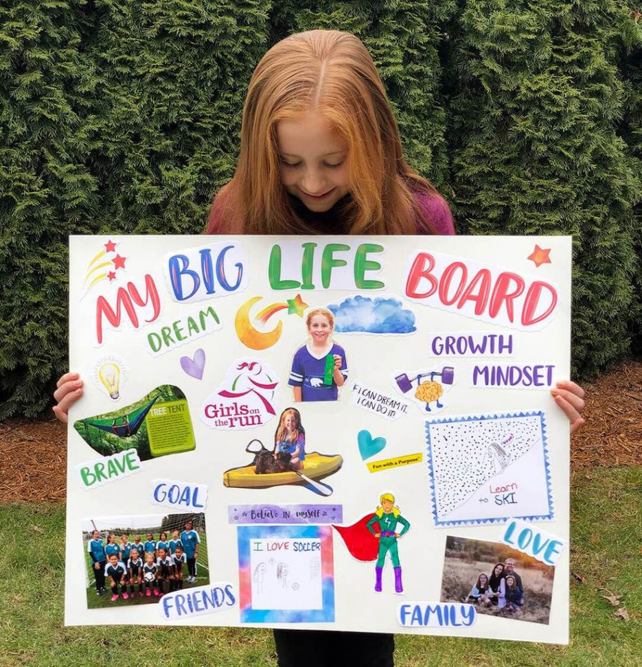 My Big Life Board Challenge for Children  Kids vision board, Kids