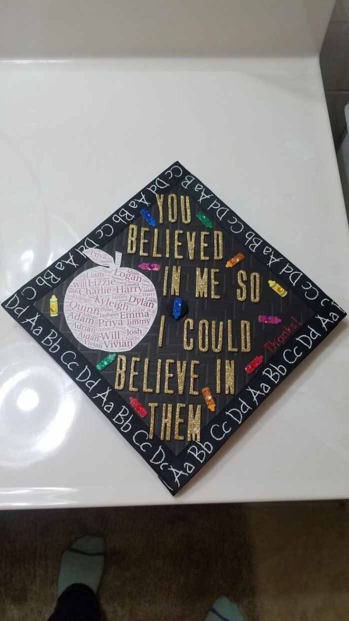 My grad cap Masters of Education class   Teacher graduation