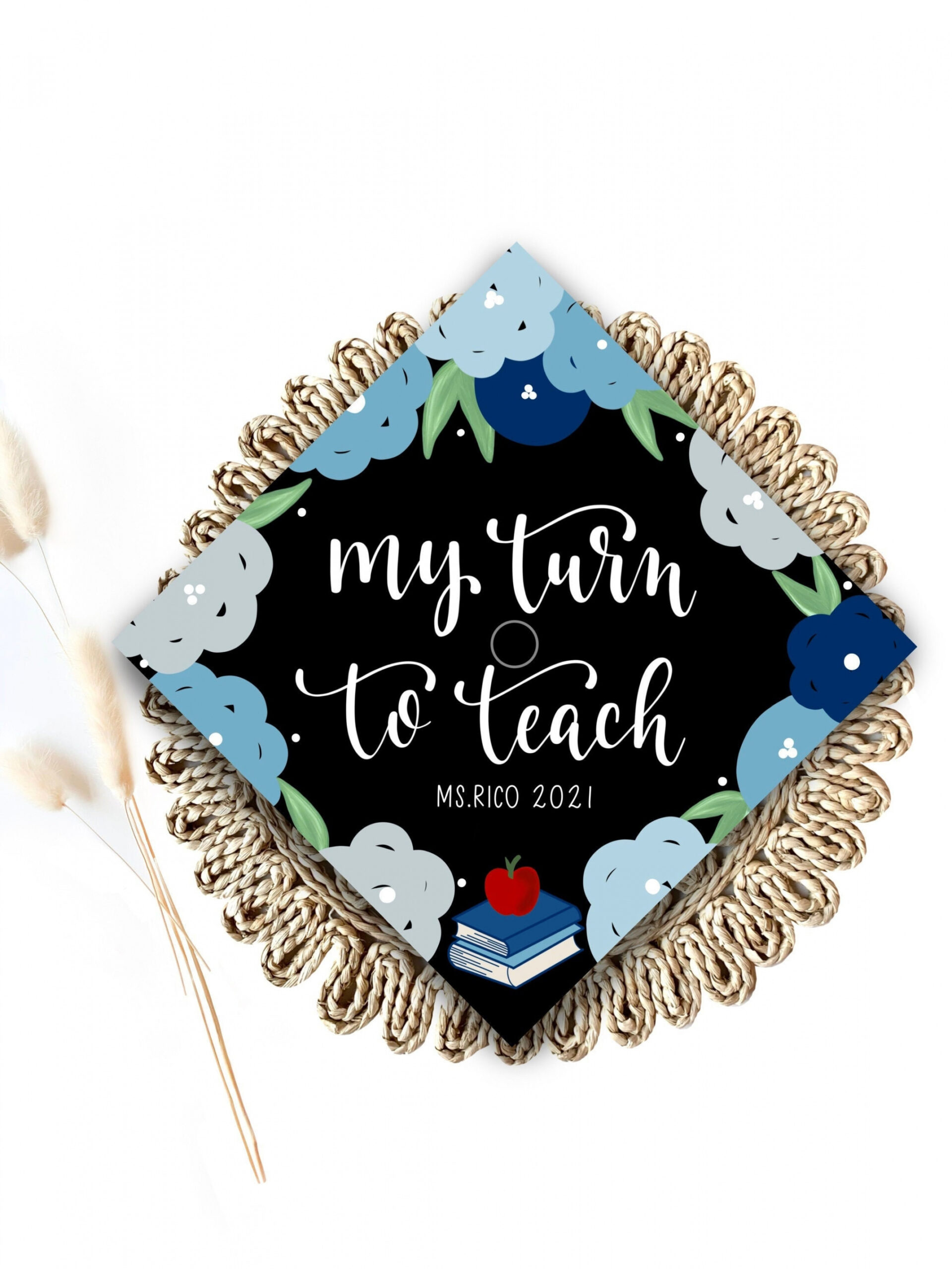 My Turn to Teach Custom Printed Graduation Cap Topper