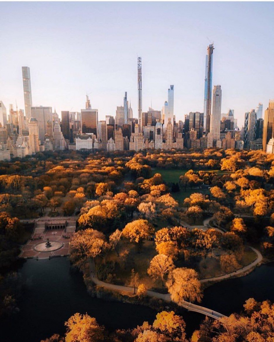 New York City on Instagram: “Central Park in its Fall glory