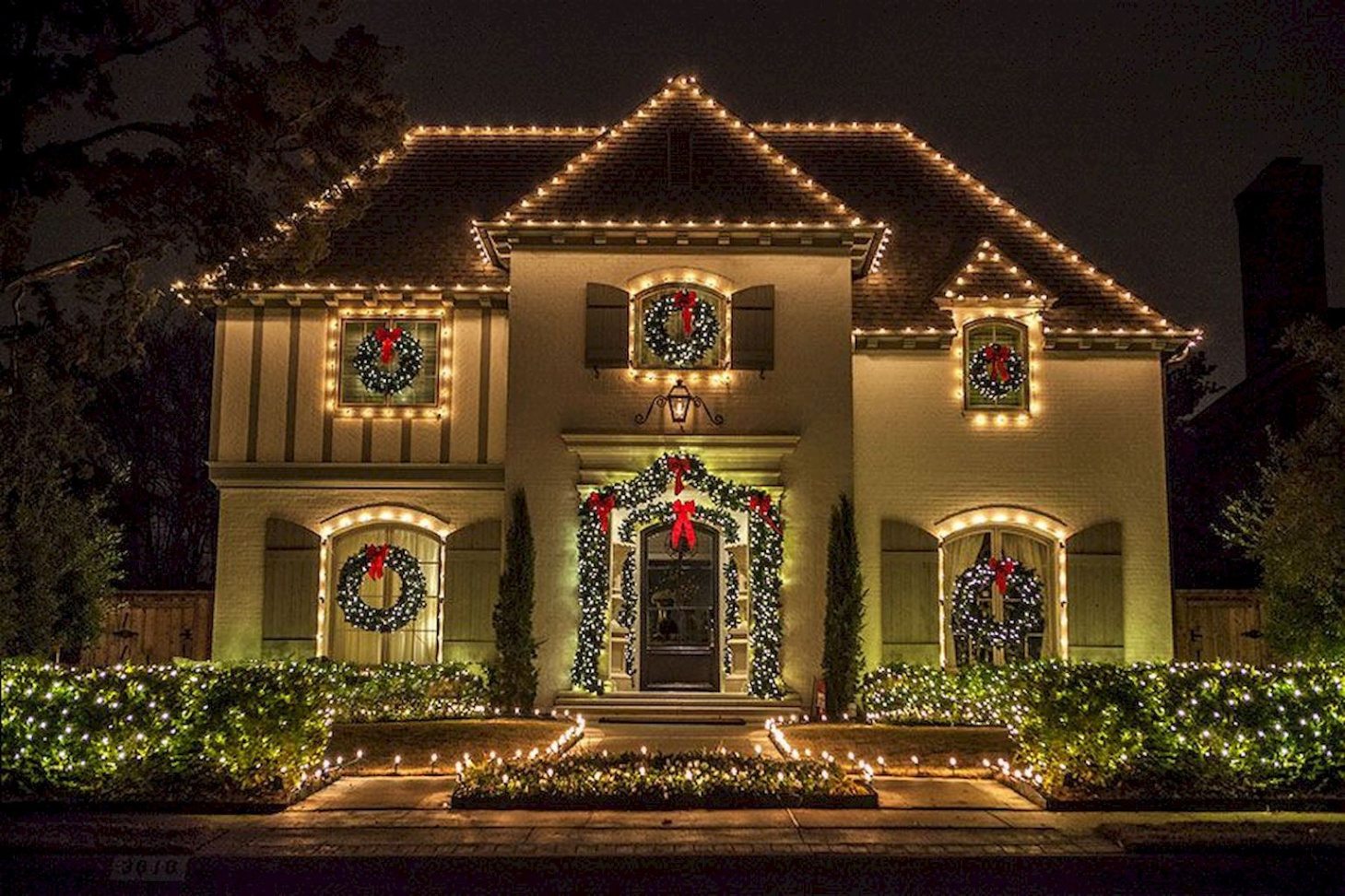 Outdoor Christmas Lights Decoration Ideas Home to Z  White