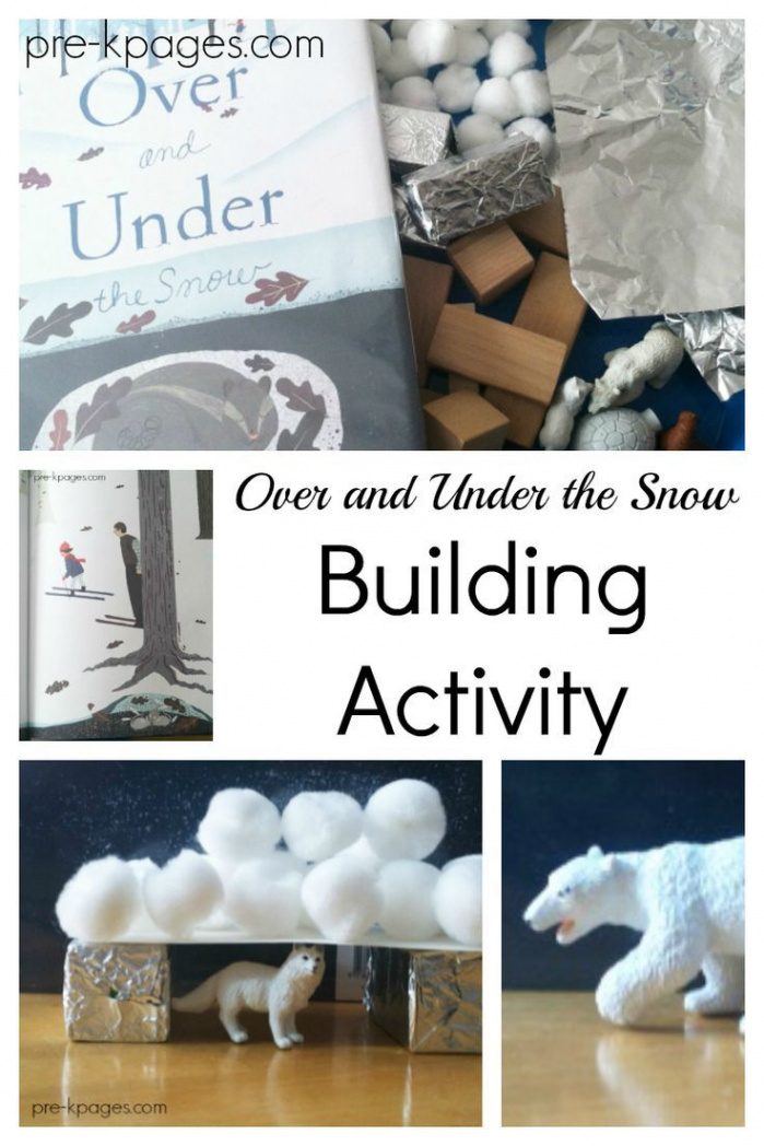 Over and Under the Snow Building Activity - Pre-K Pages  Winter