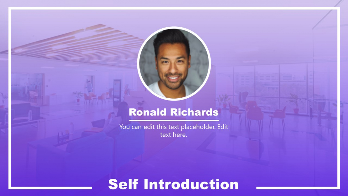 Personal Self Introduction PowerPoint Template