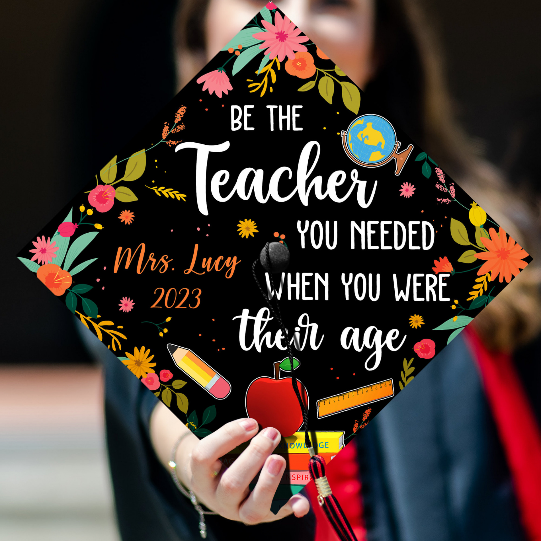 Personalized Future Teacher Grad Cap Topper Funny Grad Cap - Etsy