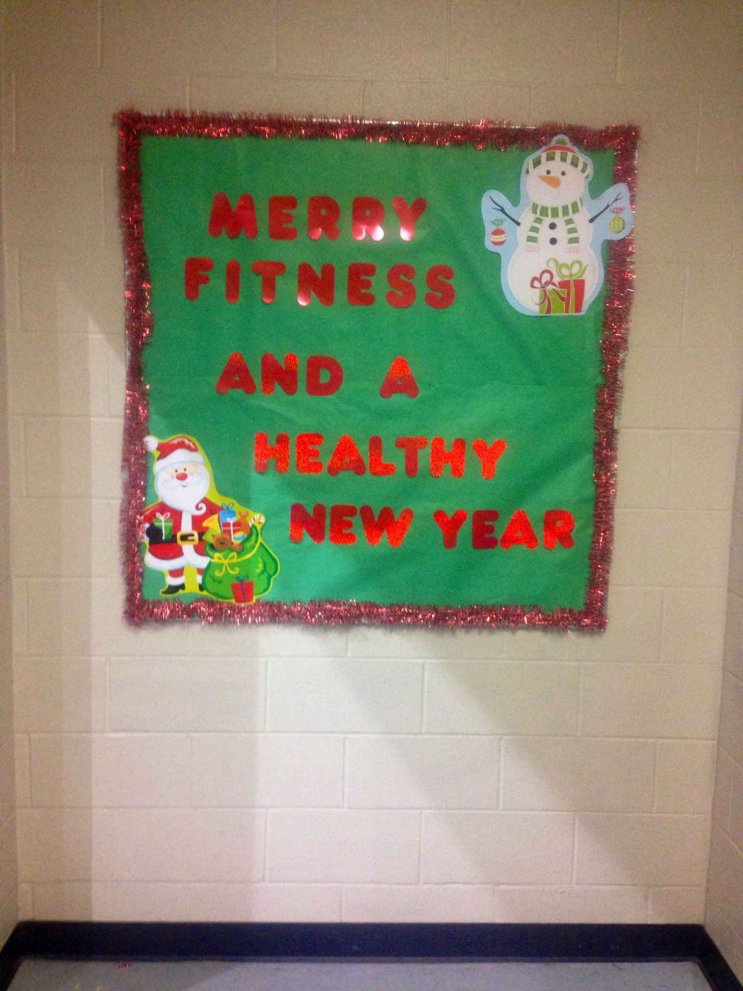 Physical Education Christmas Bulletin Board  Physical education