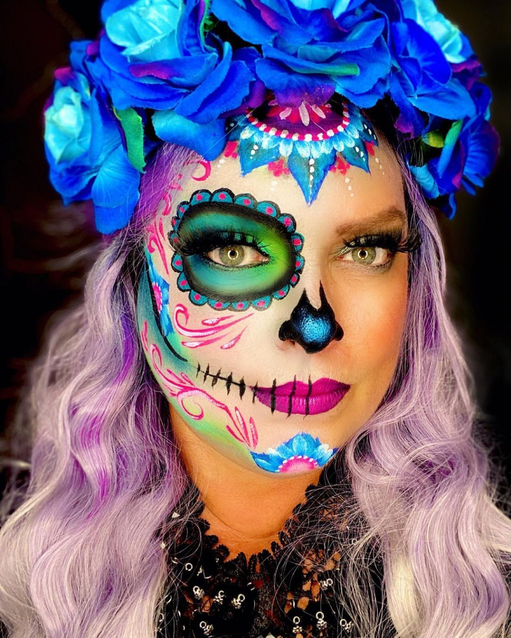 Pin on Makeup dia de los muertos