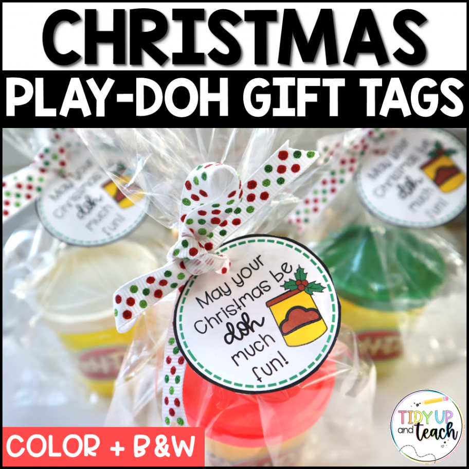 Playdough Christmas Gift Tags  Made By Teachers