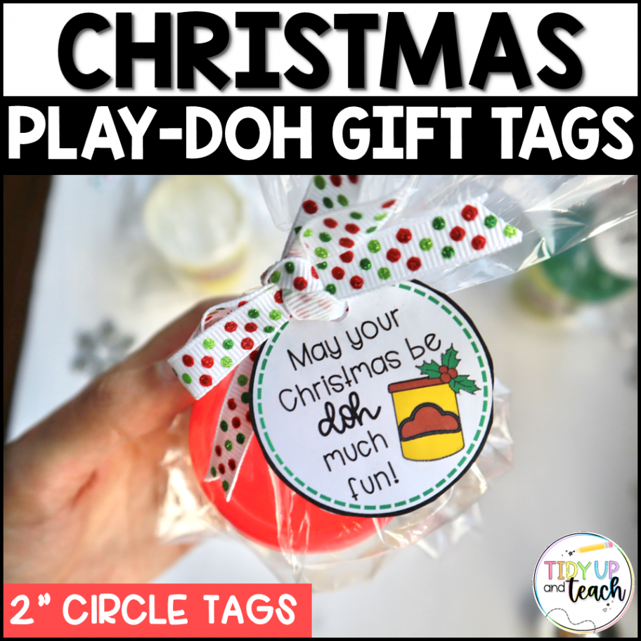 Playdough Christmas Gift Tags