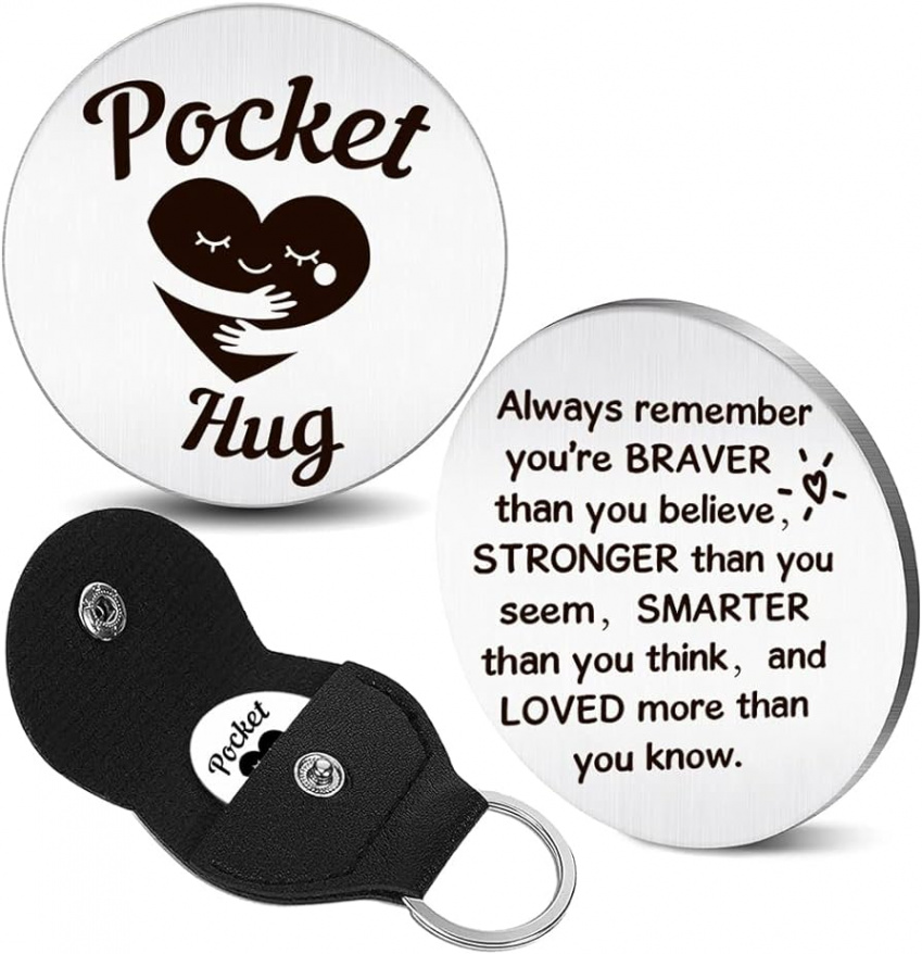 Pocket Hug Token Get Well Soon Gifts, Small Lucky Charm Exam Children Woman  Man Motivational Gifts, Friendship Courage Encouragement Gifts for Women