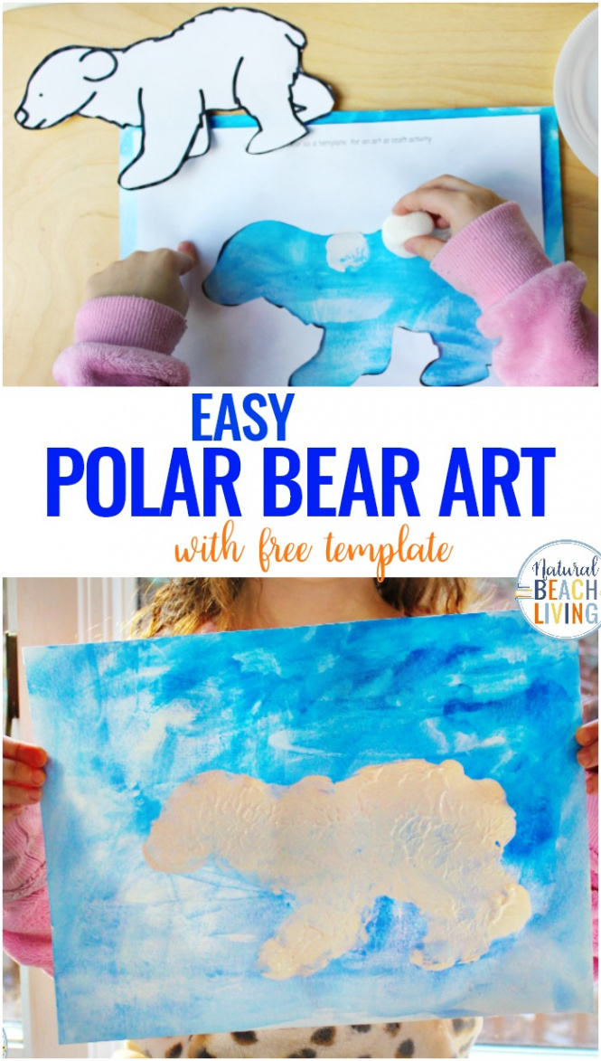 Polar Bear Art for Preschoolers - Natural Beach Living