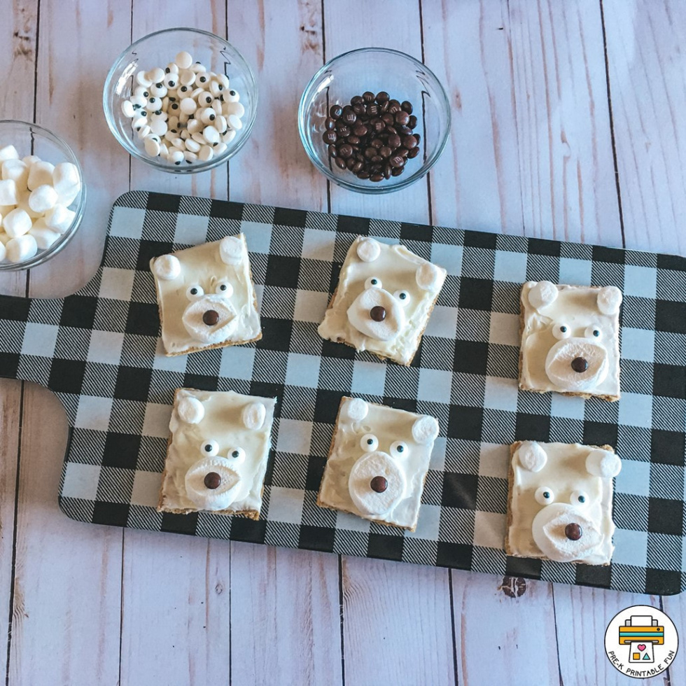 Polar Bear Snack Tutorial - Pre-K Printable Fun