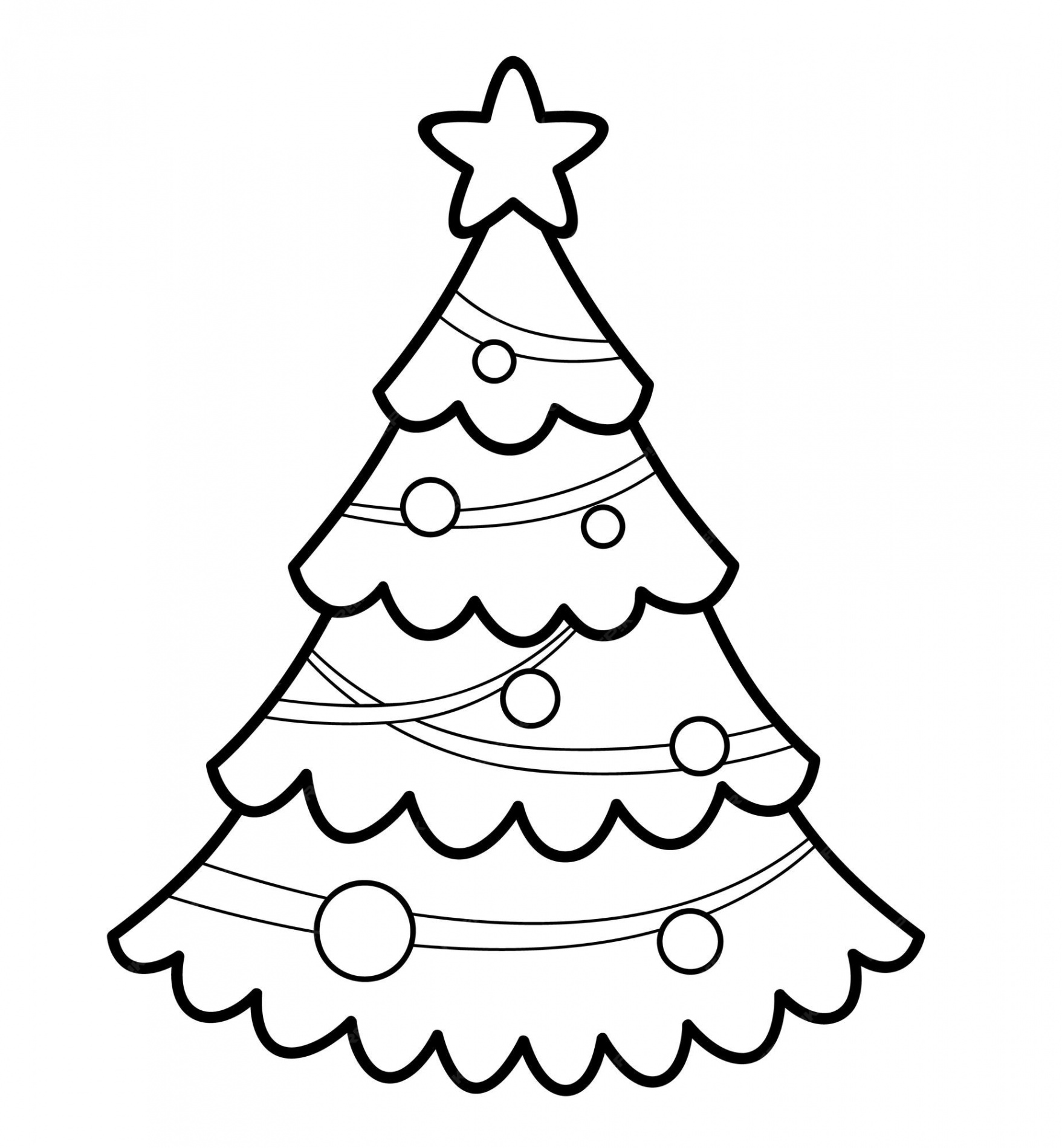 Premium Vector  Christmas coloring book or page for kids