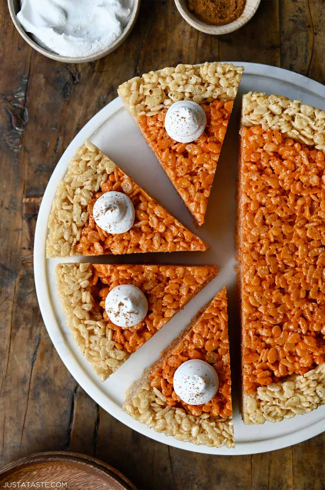 Pumpkin Pie Rice Krispies Treats