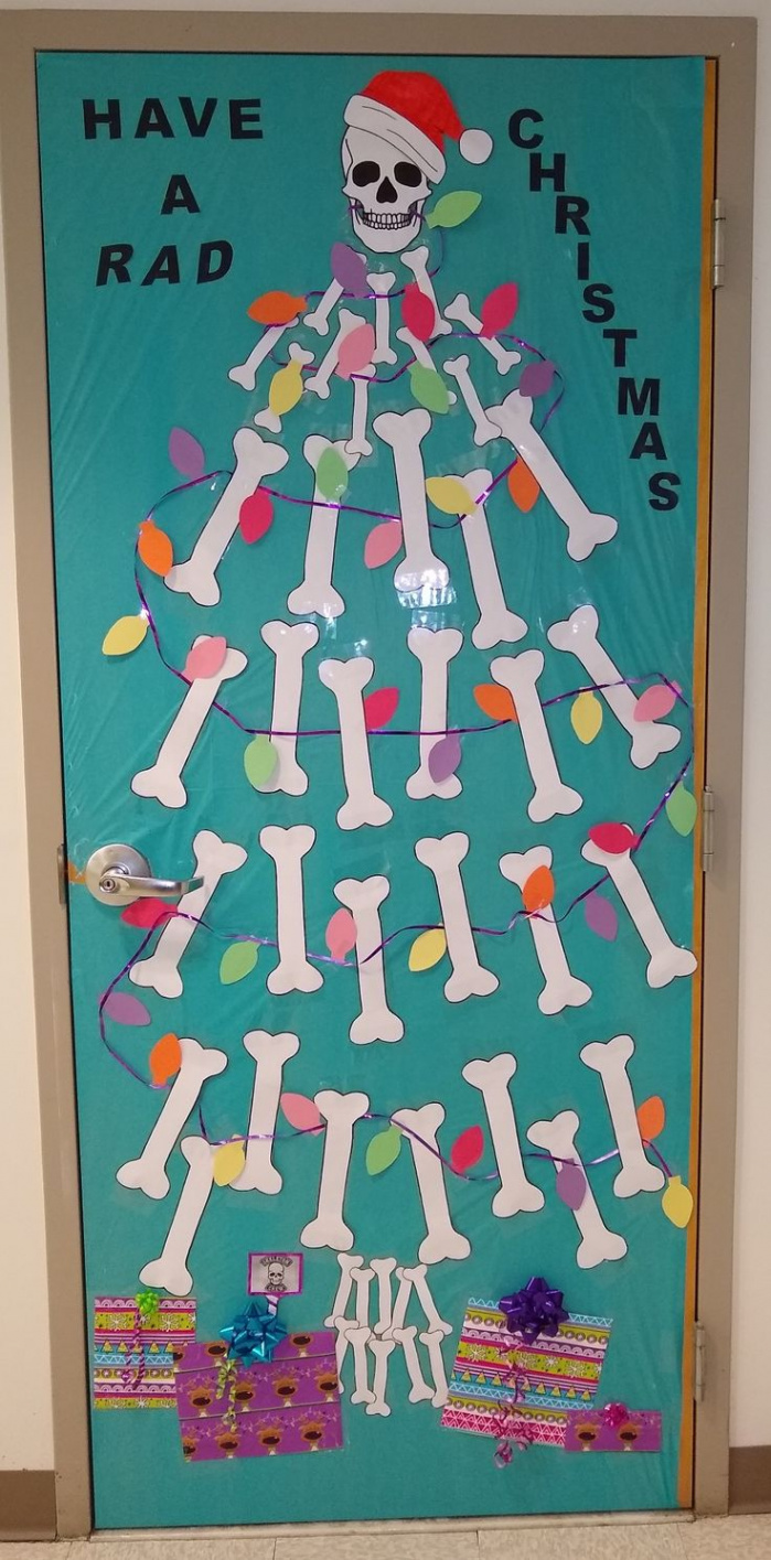 Radiology Department Christmas Door Decoration contest - X-ray