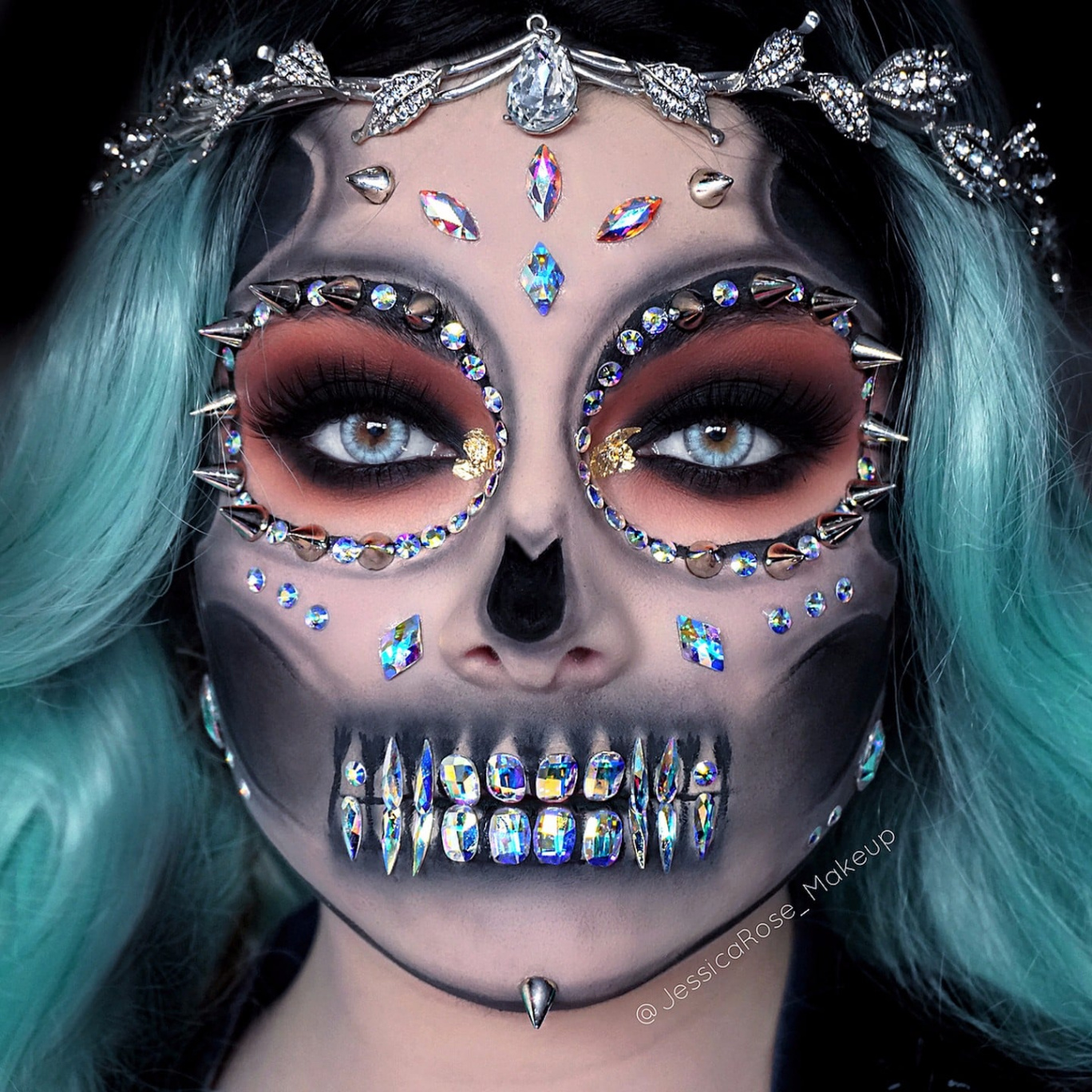 Rhinestone Skeleton Halloween Ideas  POPSUGAR Beauty