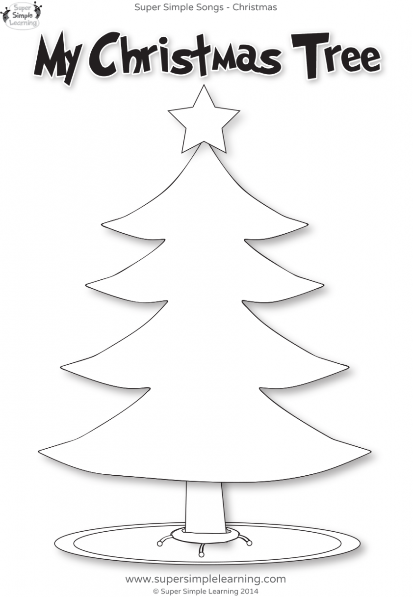 Santa, Where Are You? Worksheet - My Christmas Tree - Super Simple