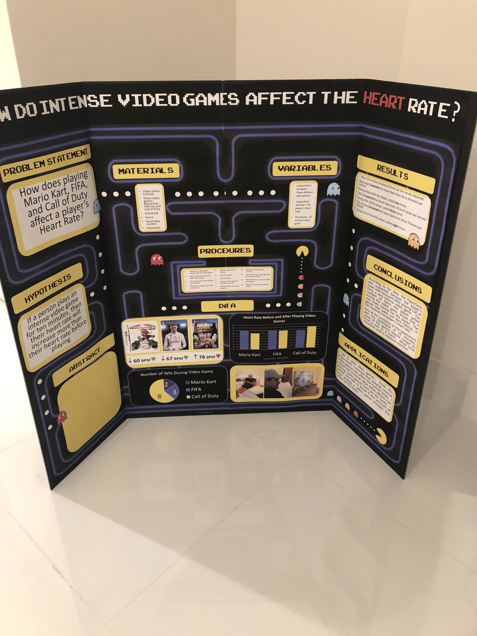 Science Fair Board- video game  Science fair board, Science fair