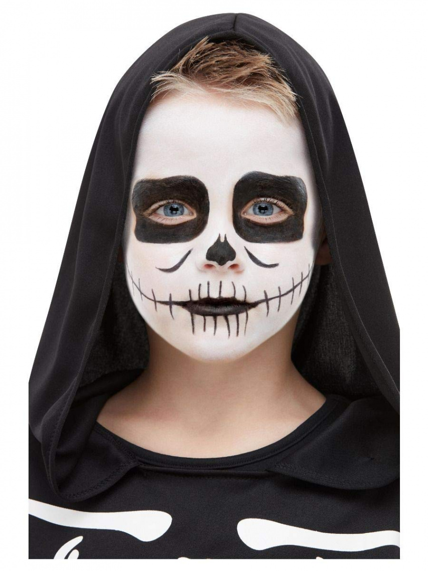 Smiffys Make-Up FX, Kids Skeleton Kit, Aqua