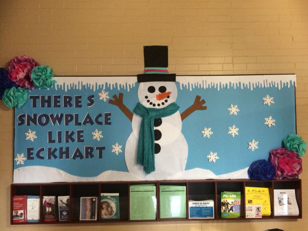 Snowman Bulletin Board  Snowman bulletin board, Christmas