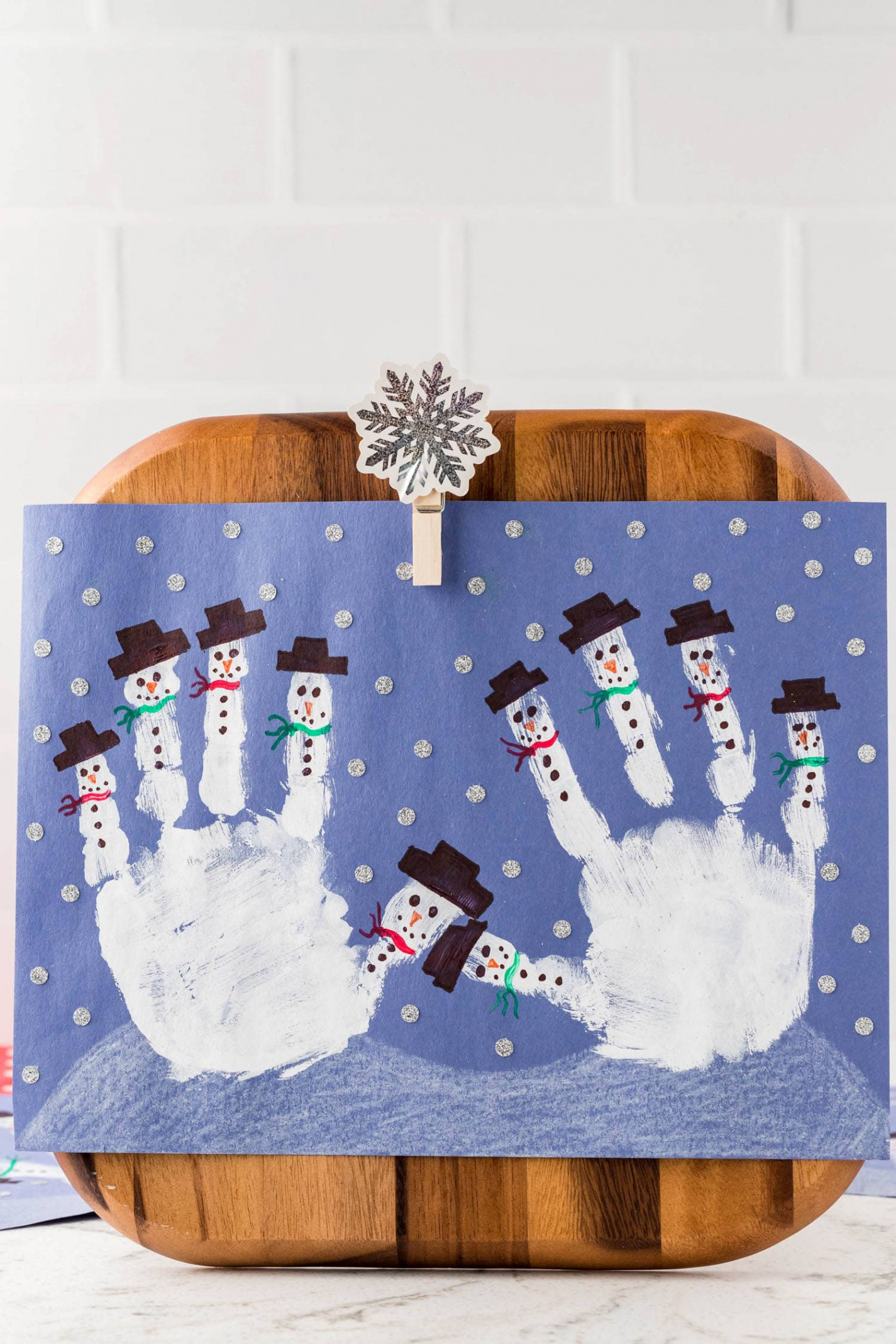 Snowman Handprint Craft - Kids Activity Zone