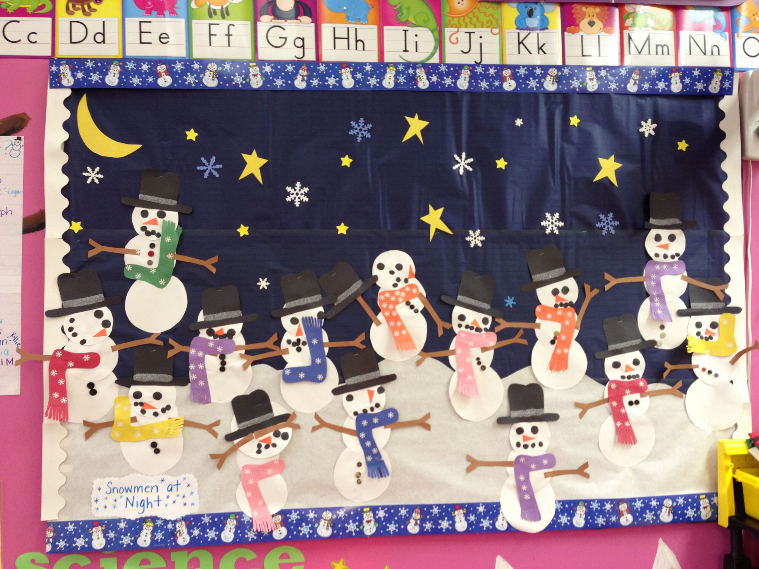 Snowmen At Night bulletin board to go with the book!  Snowmen at