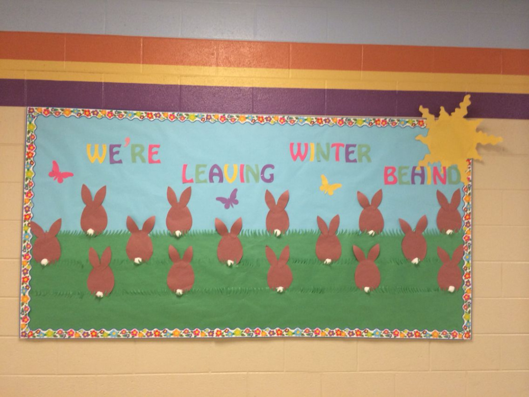 Spring bulletin board, we