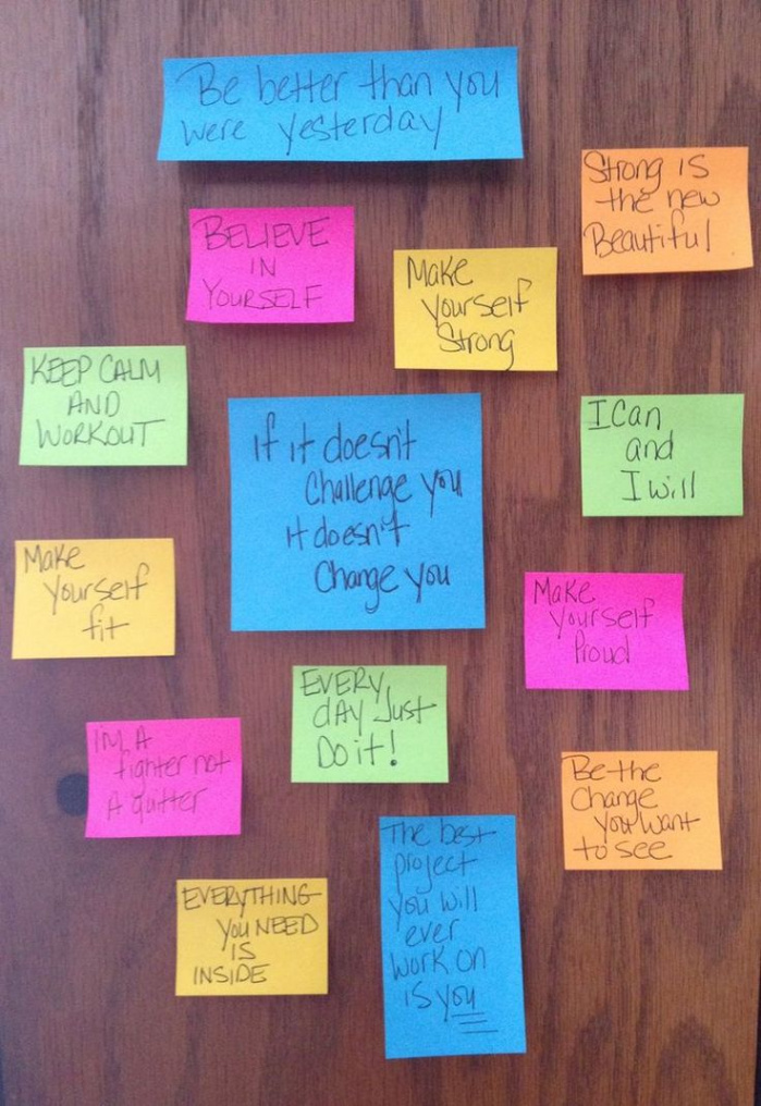 Sticky notes quotes, Motivation wall, Motivation inspiration