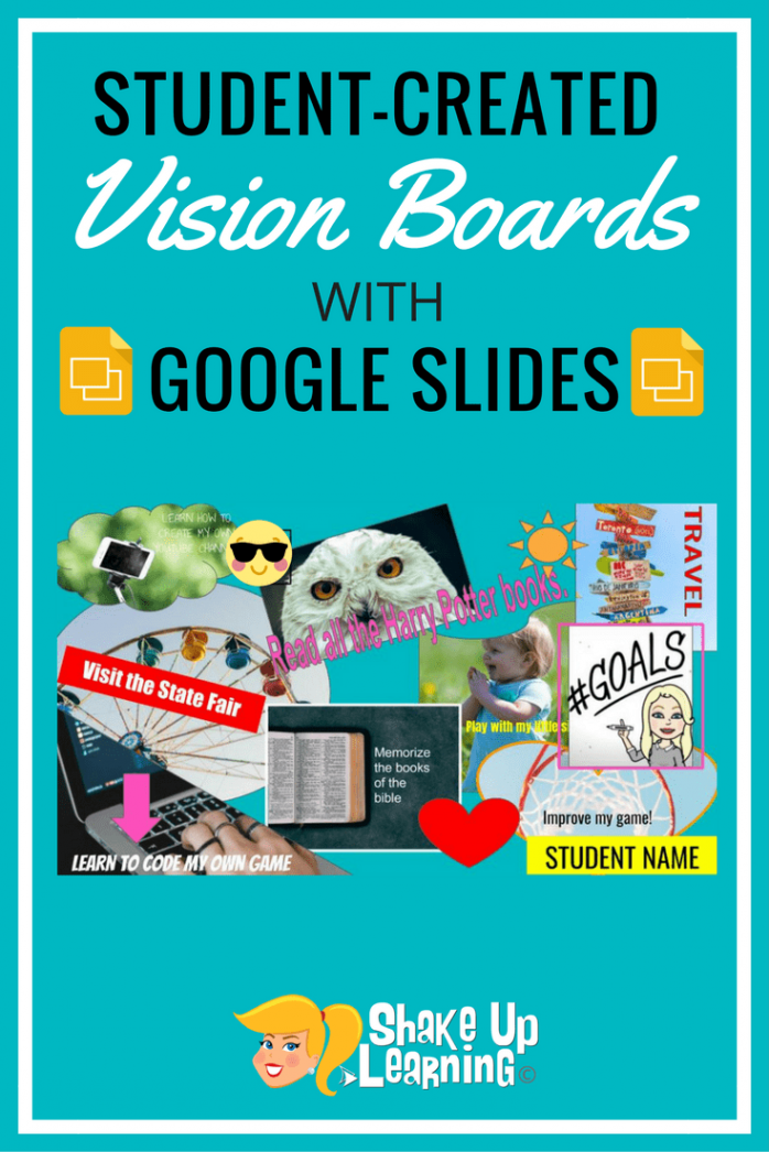 Student-Created Vision Boards with Google Slides  Shake Up Learning