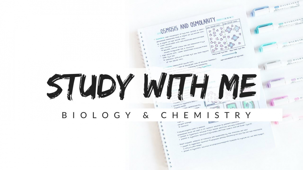 Study With Me - Biology and Chemistry  Study Motivation  studytee