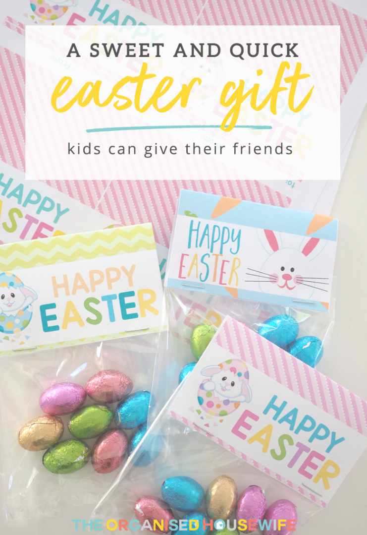 Sweet Easter gift for kids to give their school friends - The