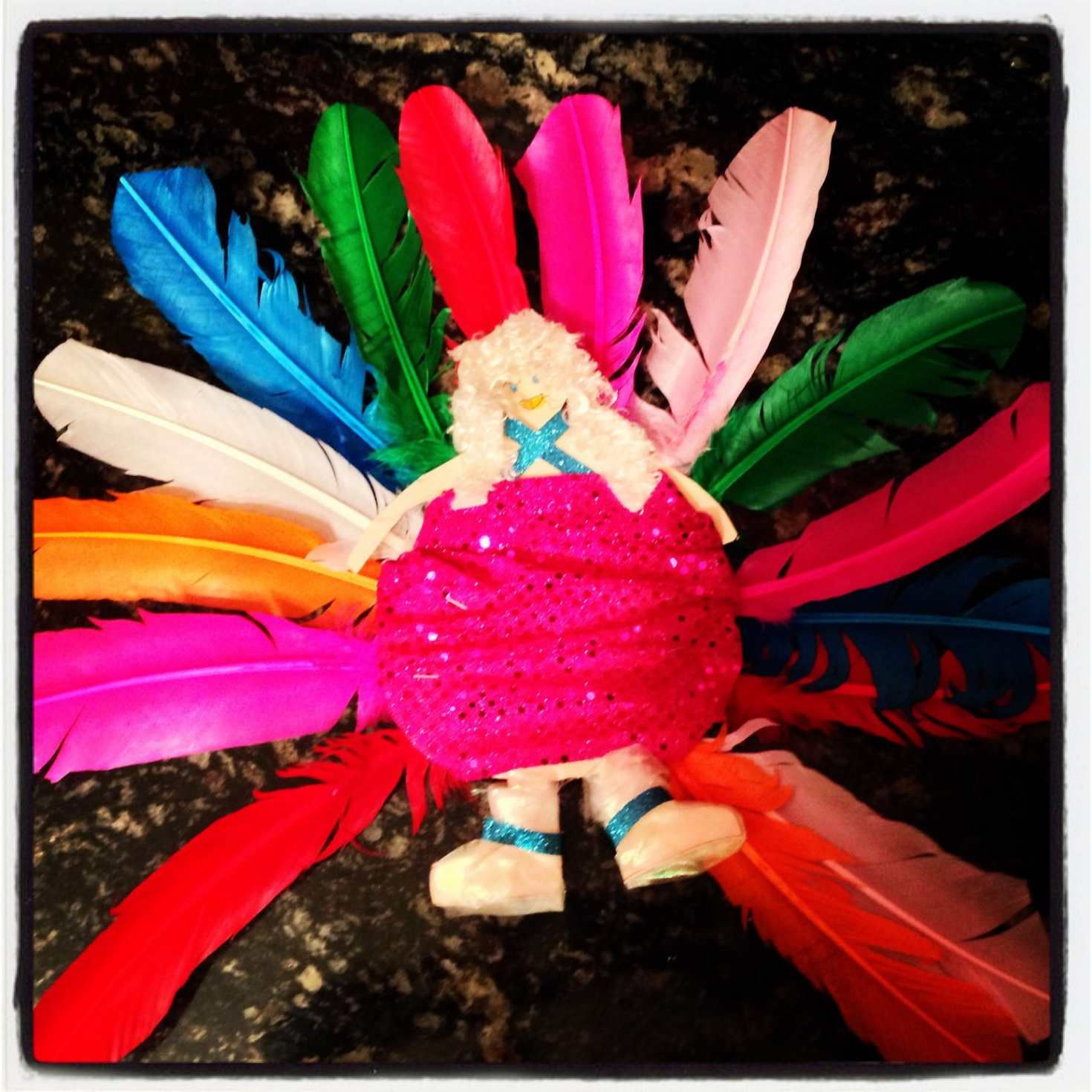 Taylor swift turkey created by my daughter for her school project