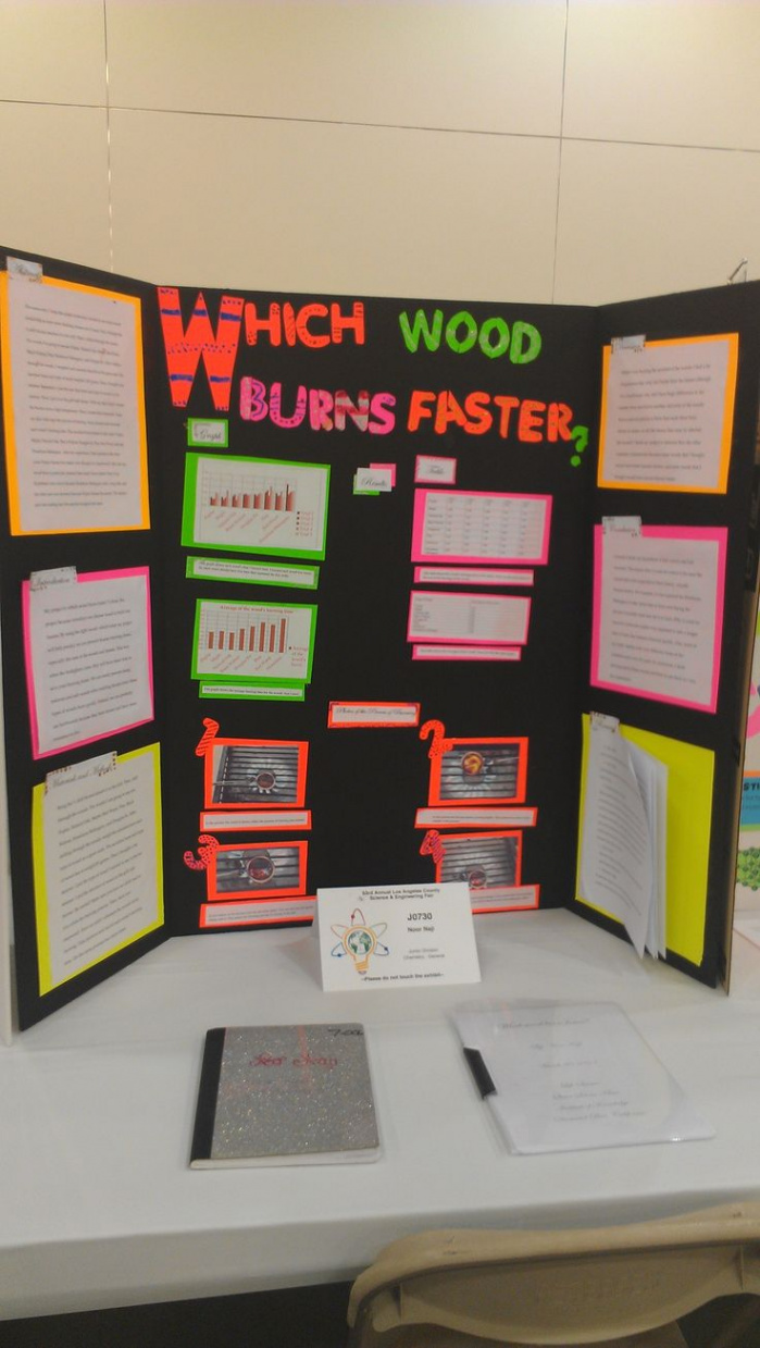 th Grade Science Fair Project by Noor Naji:  LA County