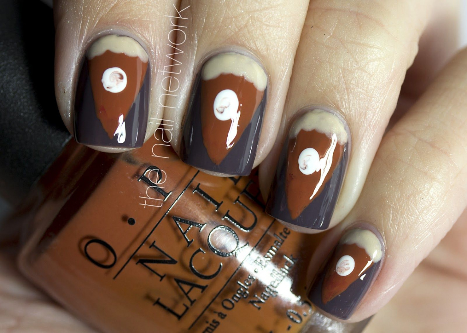 Thanksgiving Inspired Pumpkin Pie Nail Art  Thanksgiving nails