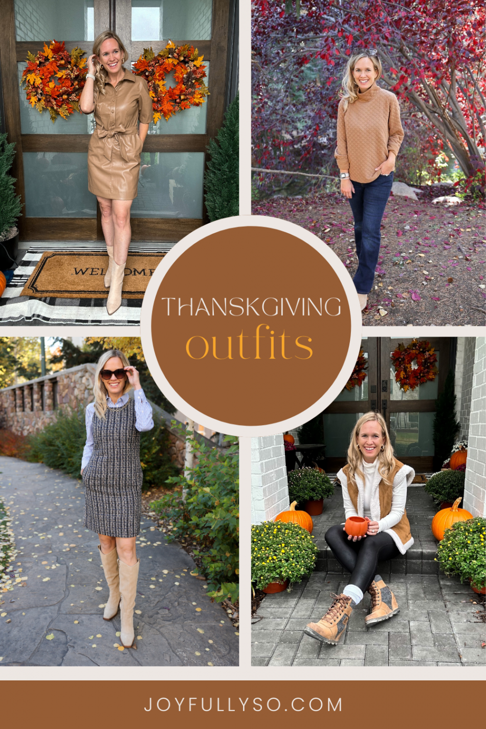 Thanksgiving Outfit Ideas:  Festive Styles - joyfully so