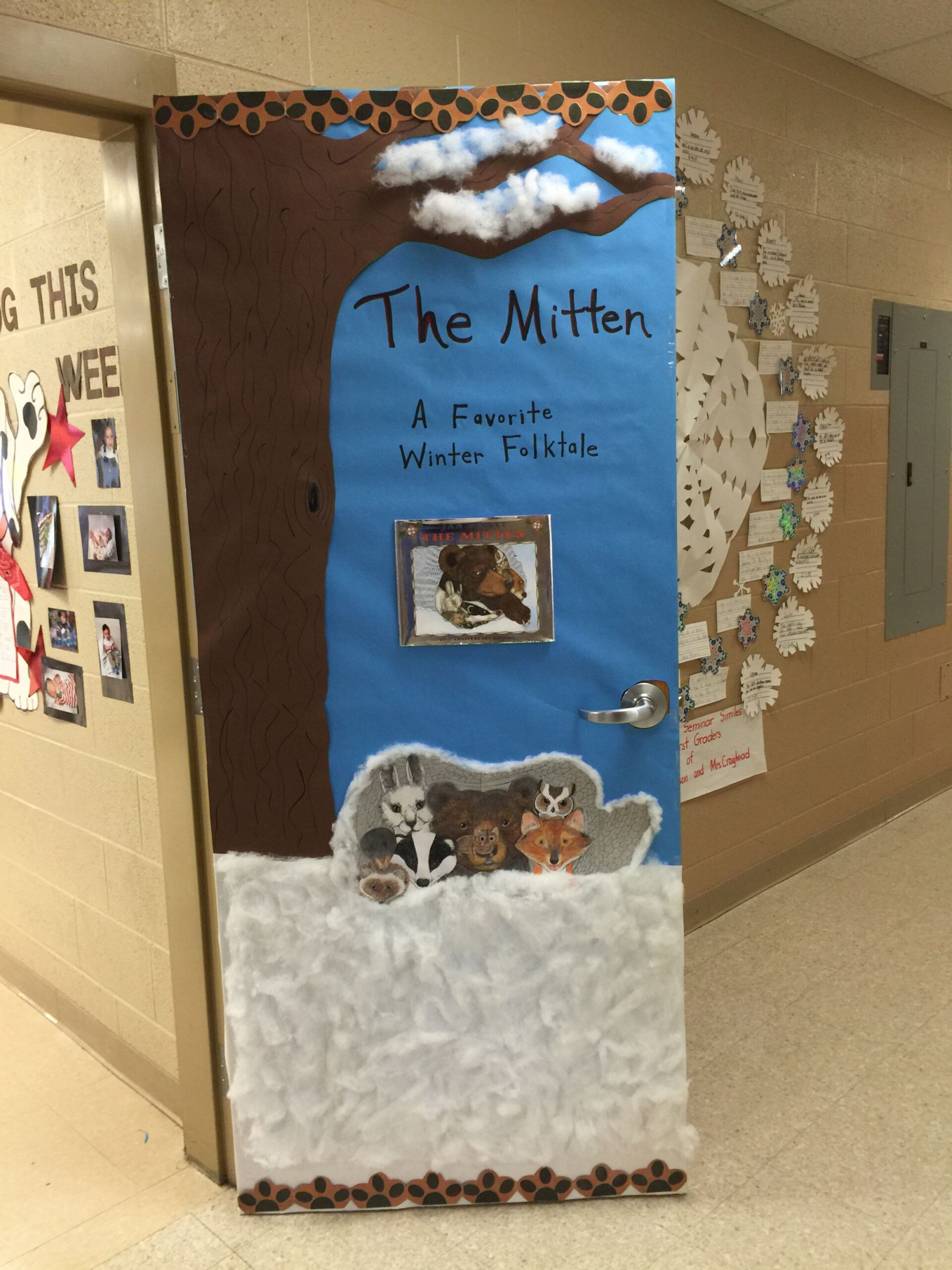 This was the door I did based on the book, The Mitten