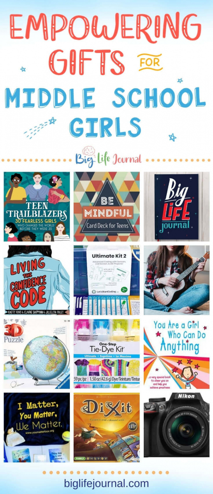 Top  Best Gifts for Middle School Girls  Big Life Journal