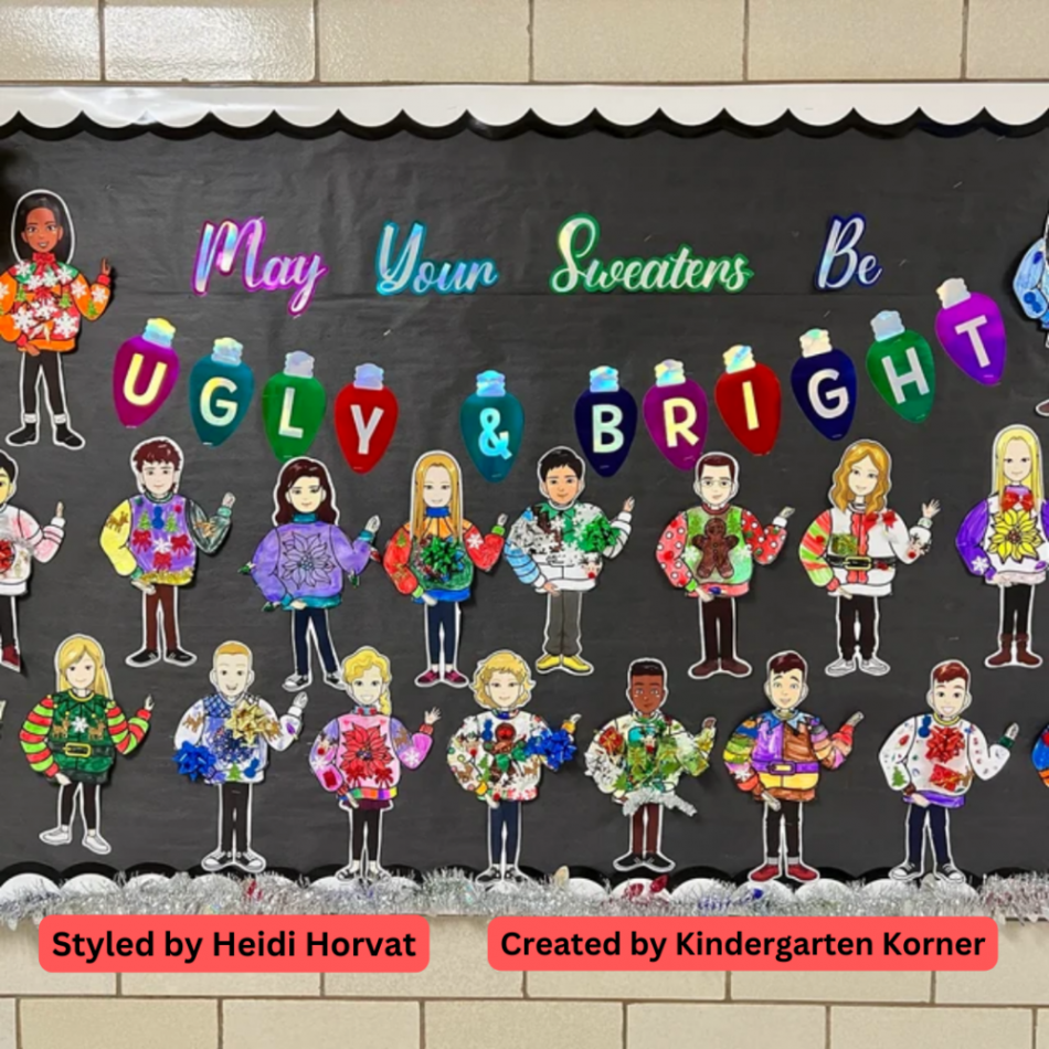 Ugly Sweater Bulletin Board - Kindergarten Korner - A Kindergarten